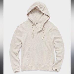TODD SNYDER Surf Terry Baja Hoodie in Oatmeal Heather Sz S